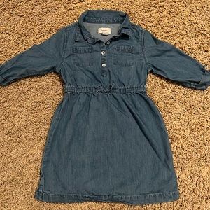 Denim long sleeve dress by Old Navy size 5T